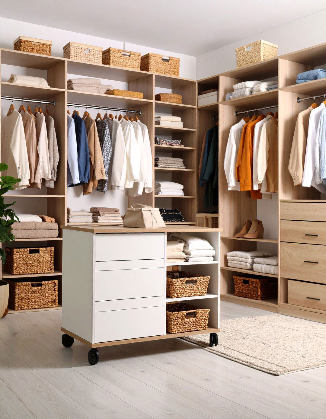 Mobile Rolling Closet Island - 20 Closet Island Ideas