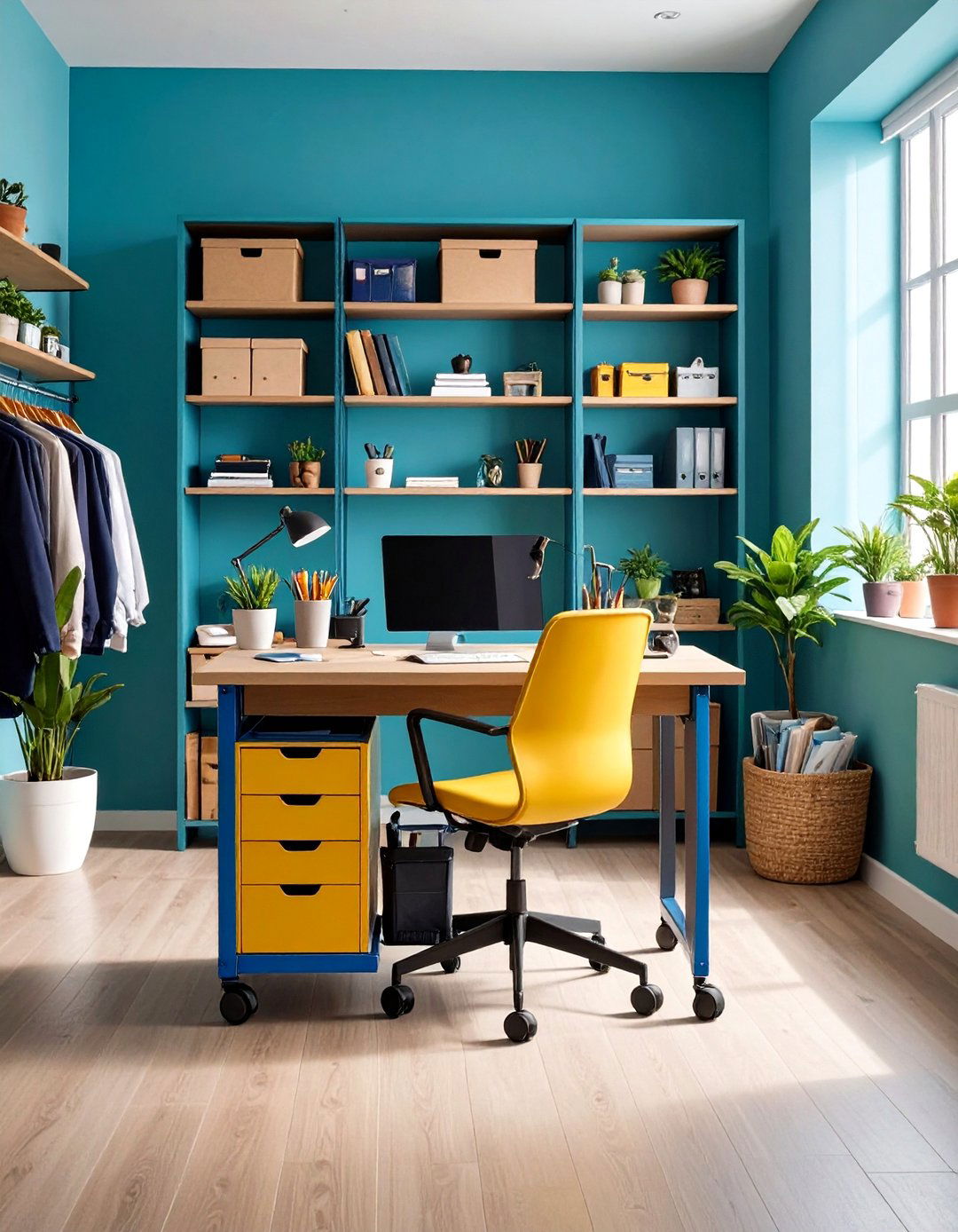 Mobile Storage and Rolling Carts - 20 Small Office Ideas