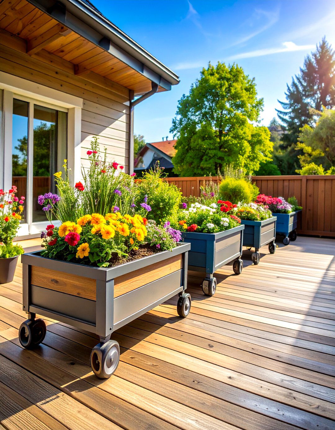 Mobile and Rolling Planters - 20 Urban Garden Ideas