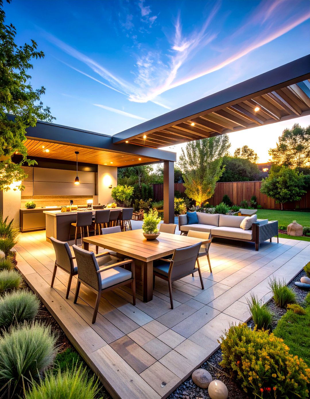 Modern Backyard Entertainment Complex - 20 Modern Backyard Ideas