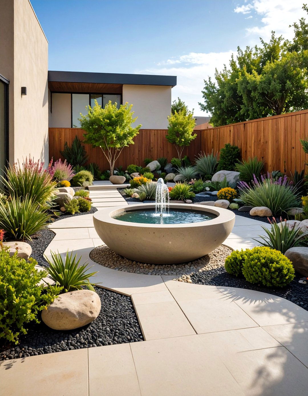 Modern Backyard Minimalist Zen Garden - 20 Modern Backyard Ideas