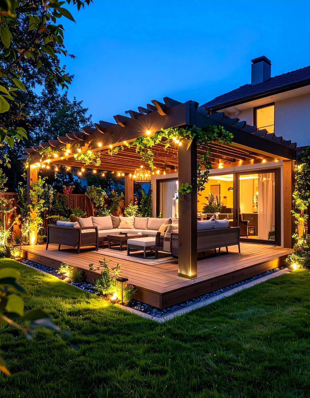 Modern Backyard Pergola and Pavilion Structure - 20 Modern Backyard Ideas