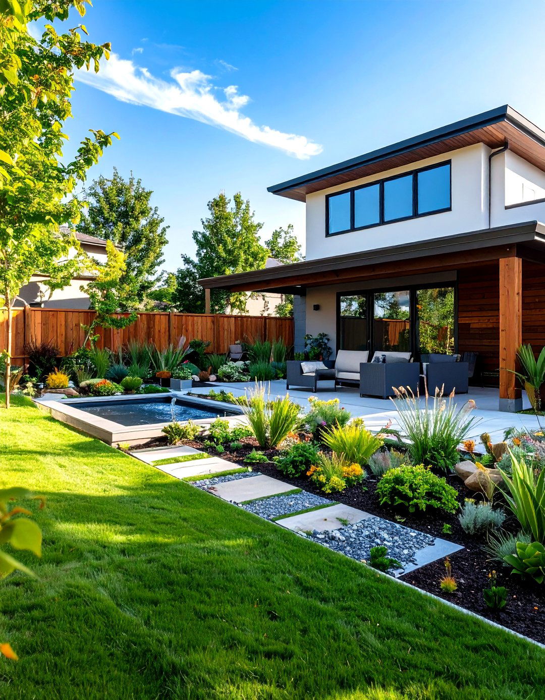 Modern Backyard Water Conservation System - 20 Modern Backyard Ideas
