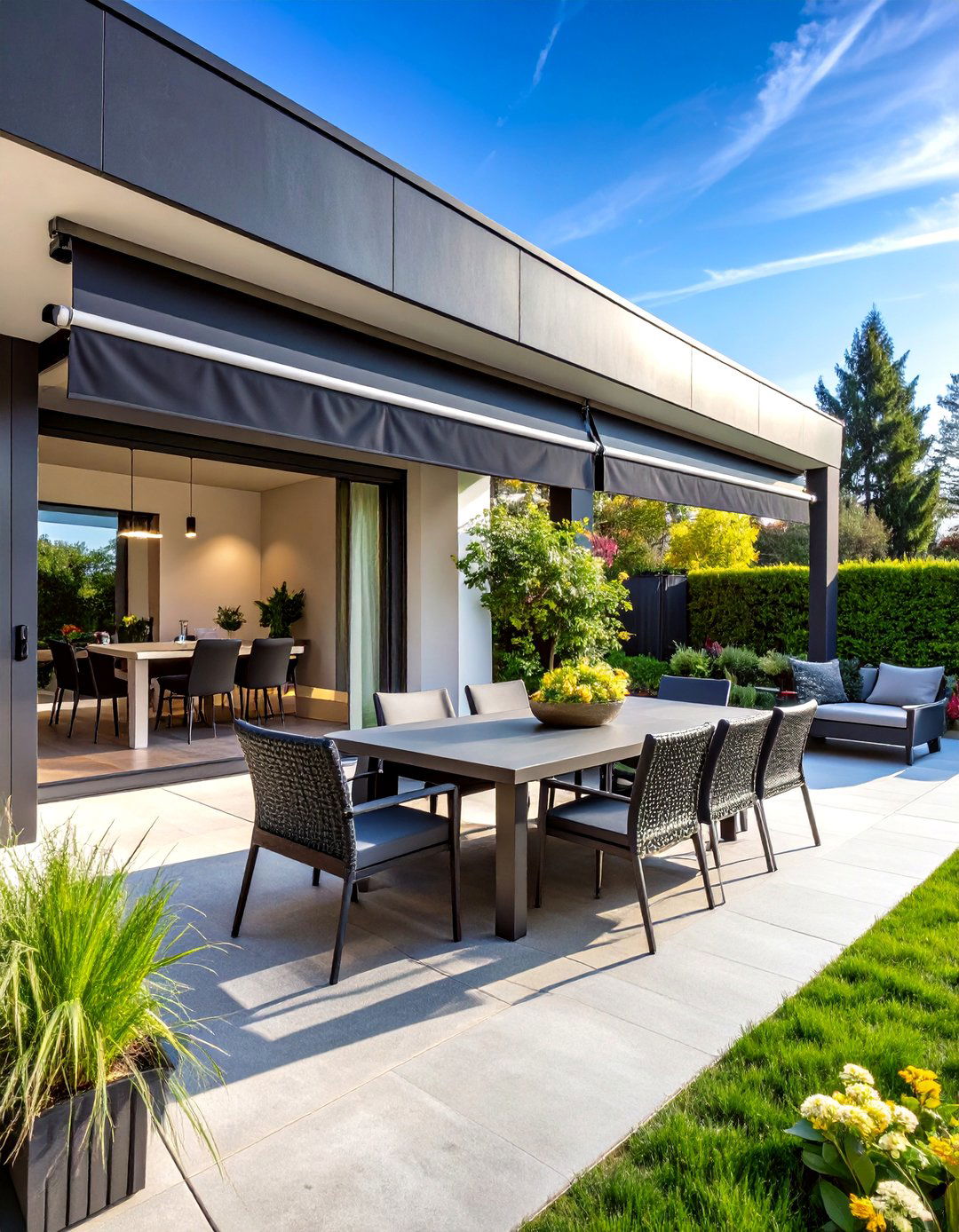 Modern Blackout Patio Curtain System - 20 Patio Curtain Ideas