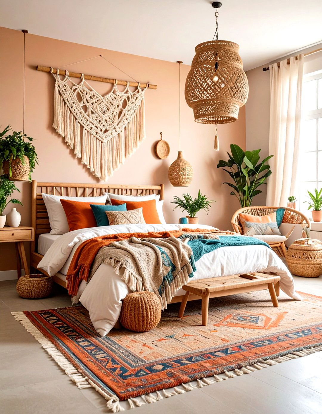 Modern Bohemian Bedroom Sanctuary - 20 Modern Bedroom Ideas