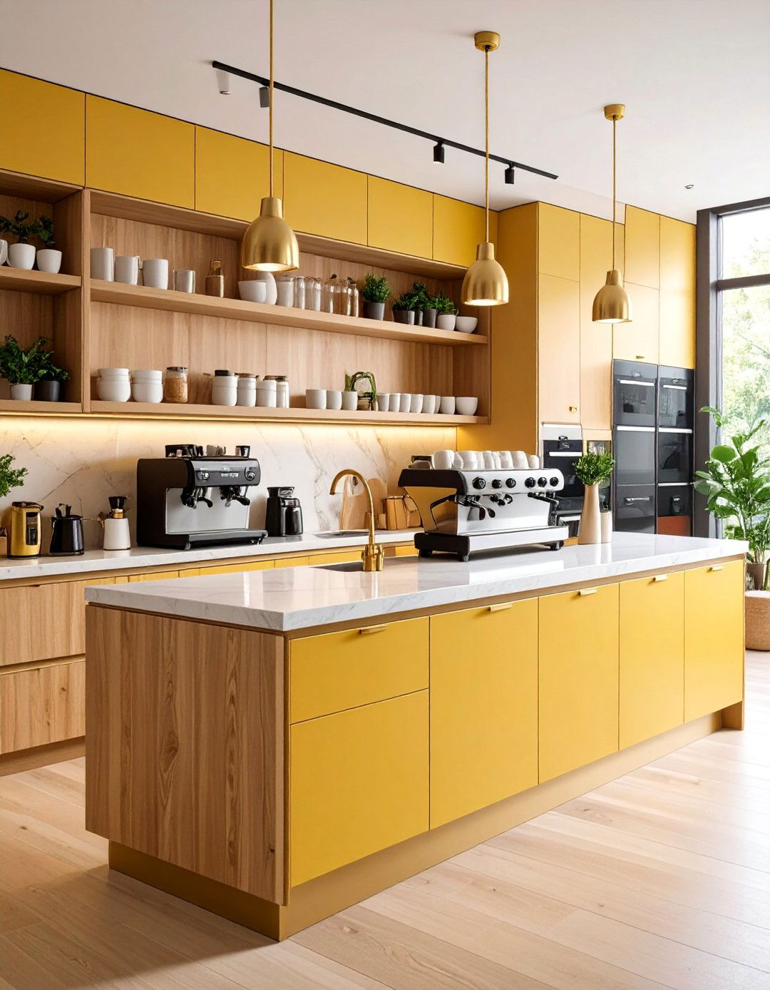 Modern Coffee Kitchen Bar Station - 20 Kitchen Bar Ideas