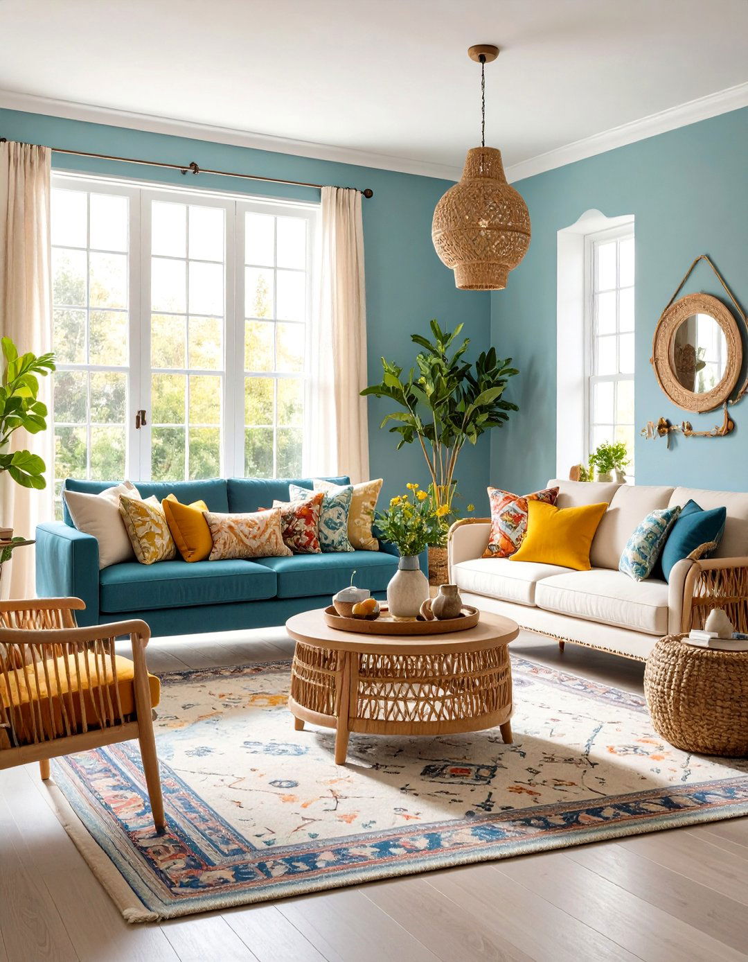 Modern Cottage Living Room Design with Artisanal Elements - 20 Living Room Design Ideas