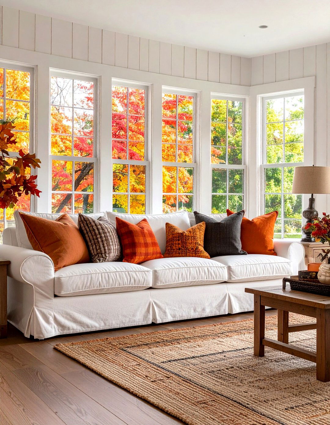 Modern Farmhouse Burnt Orange Mix - 20 Burnt Orange Living Room Ideas