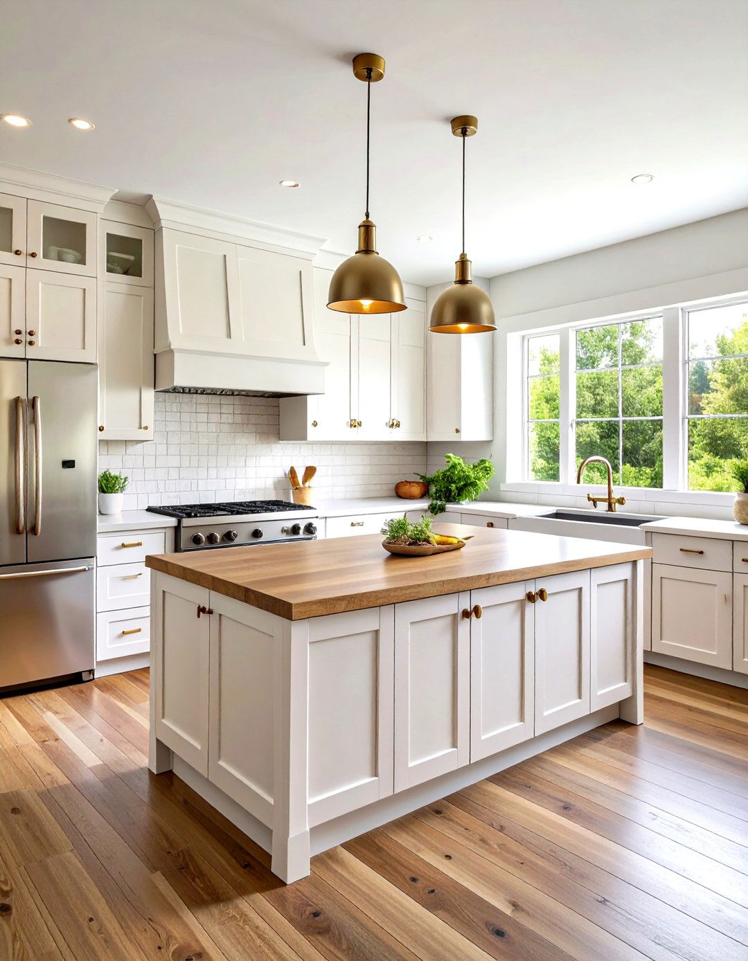 Modern Farmhouse Kitchen With Stainless Steel Appliances - 20 Kitchen With Stainless Steel Appliances
