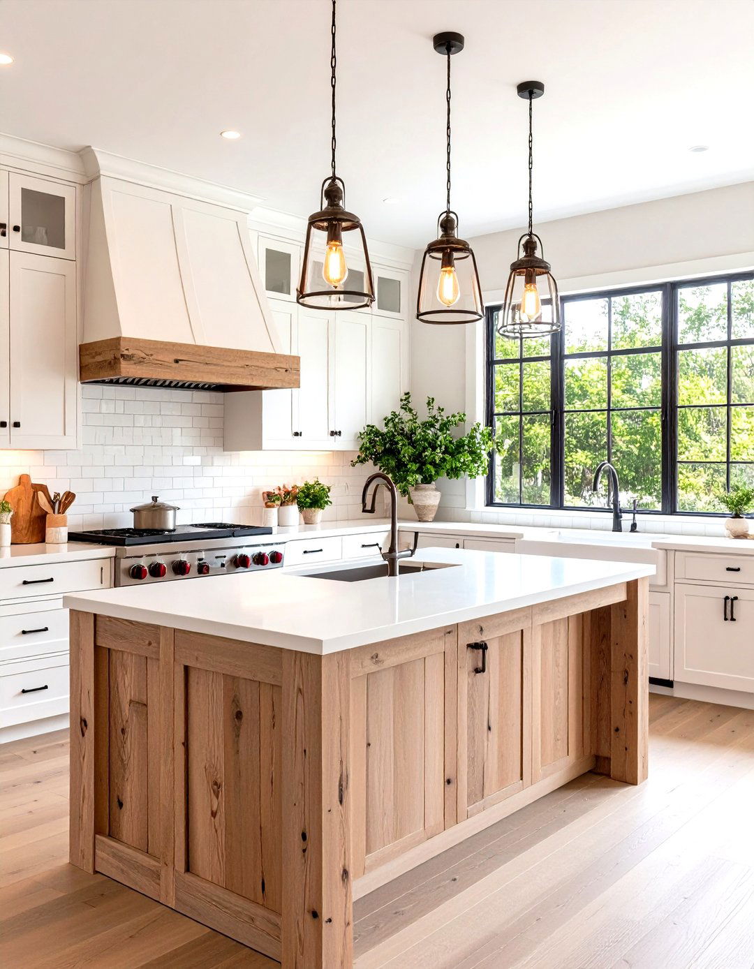 Modern Farmhouse Kitchen with Contemporary Updates - 20 Modern Kitchen Ideas