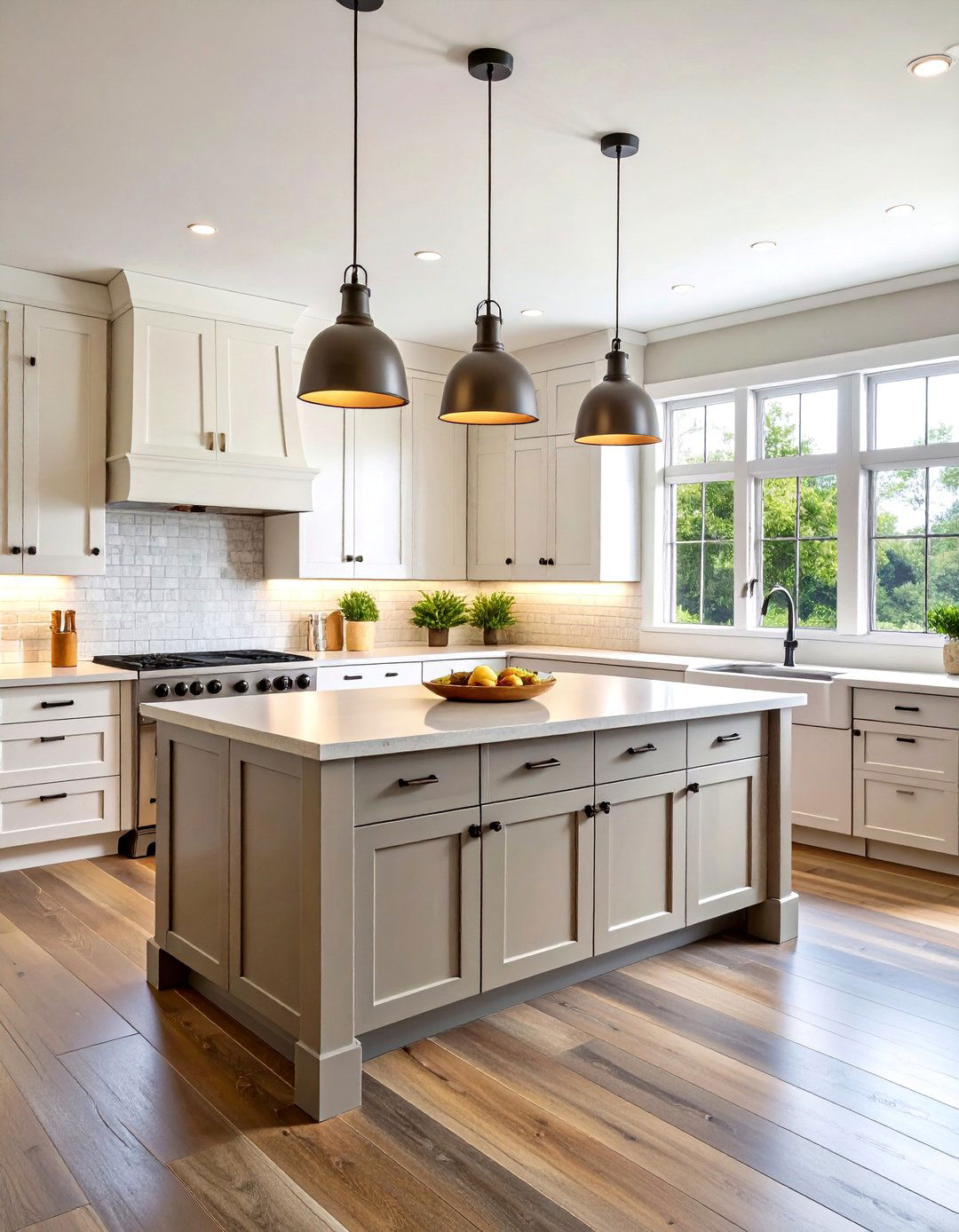 Modern Farmhouse Kitchen with Slate Floors - 20 Kitchens With Slate Floors