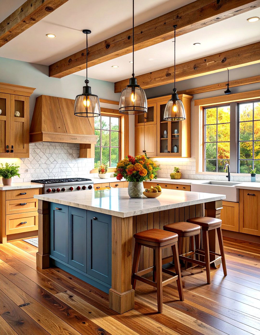 Modern Farmhouse Log Cabin Kitchen - 20 Log Cabin Kitchen Design Ideas