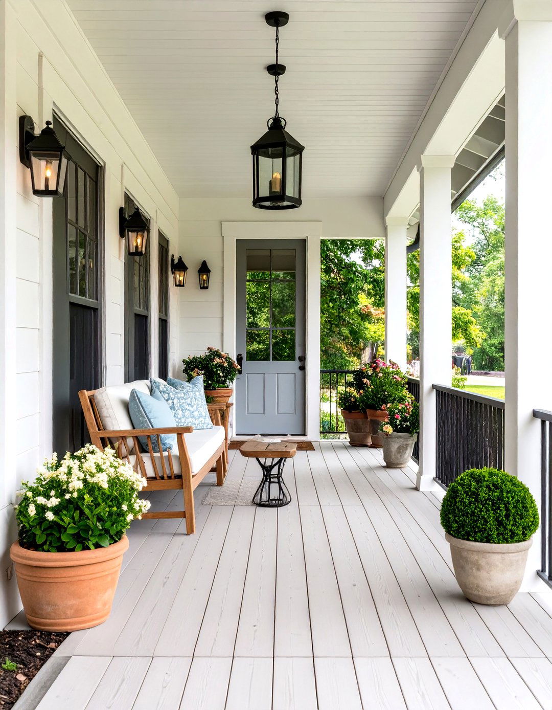 Modern Farmhouse Rustic Front Porch - 20 Rustic Front Porch Ideas