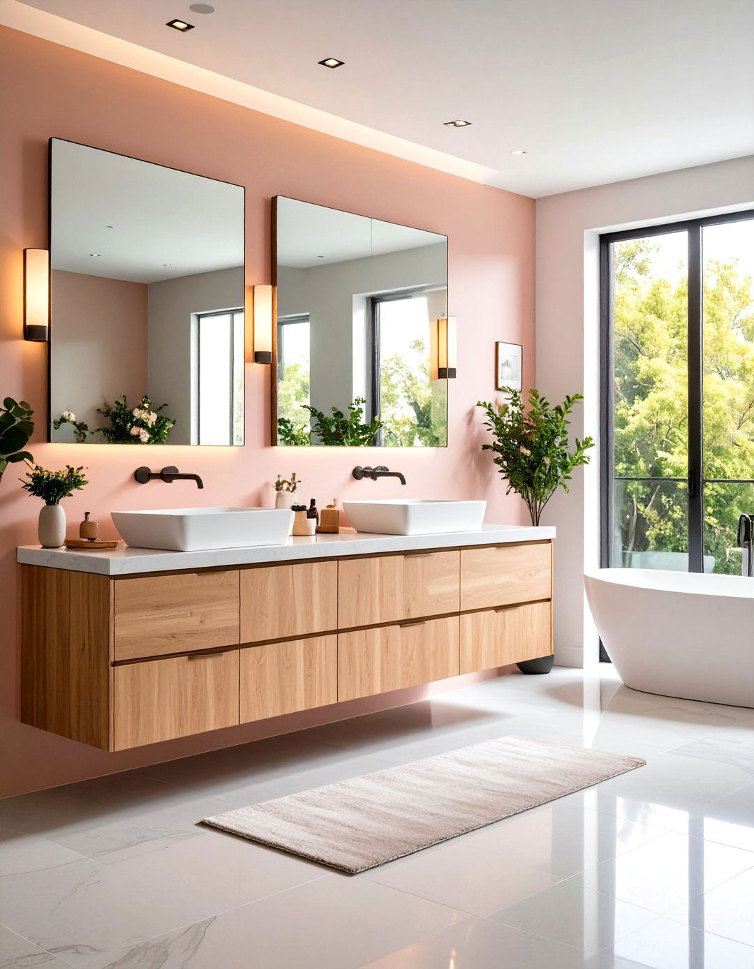 Modern Floating Vanity Contemporary Bathroom - 20 Modern Bathroom Decor Ideas