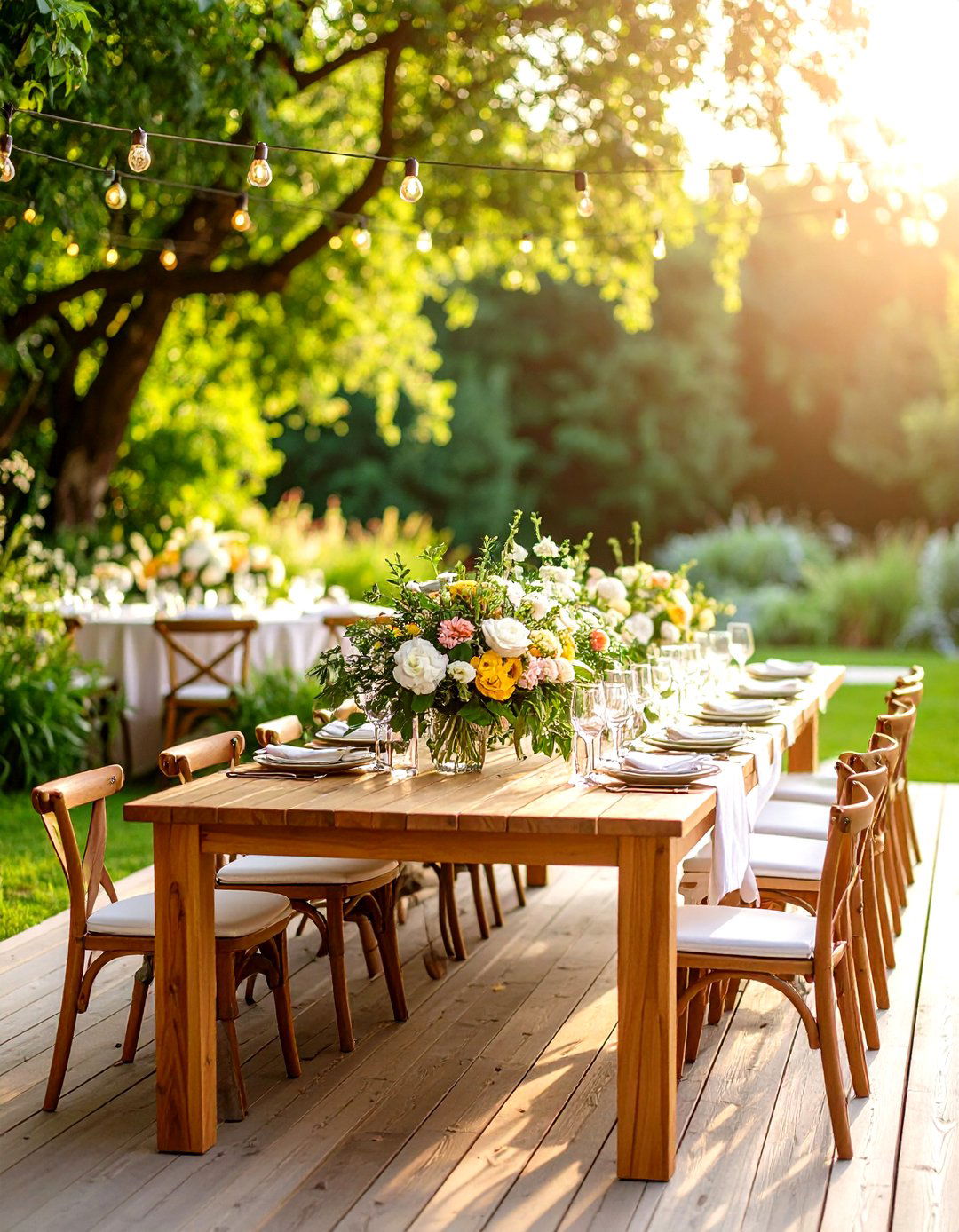 Modern Garden Party Wedding Decoration with Fresh Outdoor Elegance - 20 Wedding Decoration Ideas