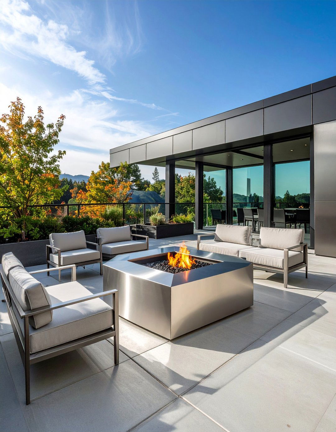 Modern Geometric Fire Pit Designs - 20 Fire Pit Ideas
