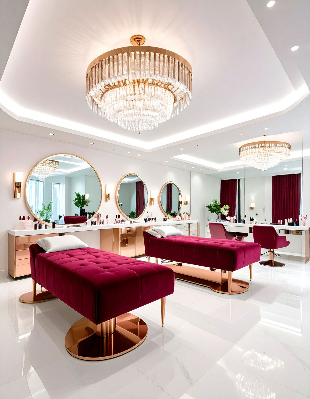 Modern Glam Lash Room - 20 Lash Room Ideas