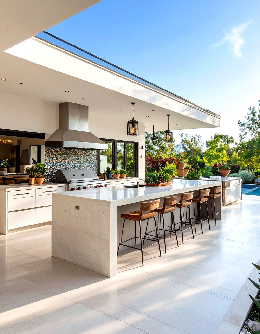 Modern Hacienda Mexican Outdoor Kitchen - 20 Mexican Outdoor Kitchen Ideas