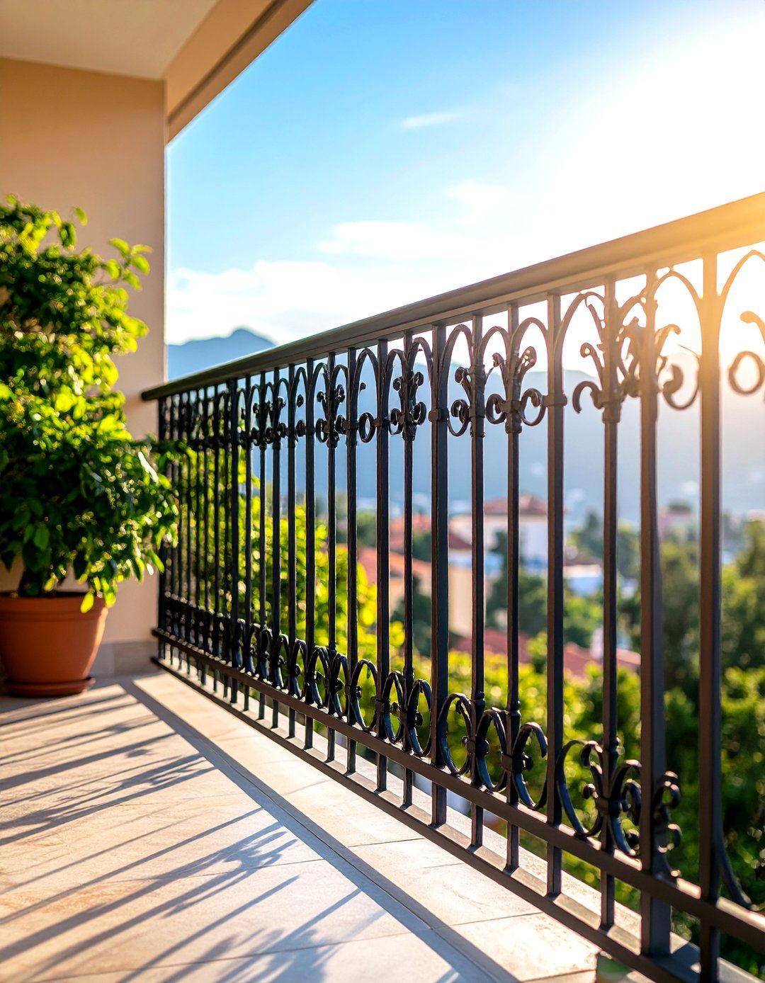 Modern Hybrid Wrought Iron Balcony Railing Design - 20 Wrought Iron Balcony Railing Design Ideas