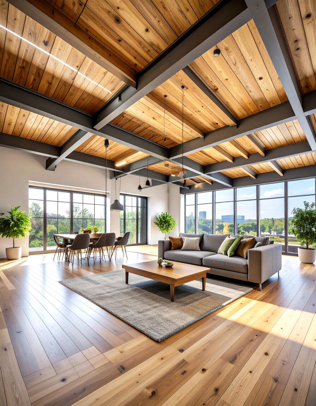 Modern Industrial Plywood Ceiling Design - 20 Plywood Ceiling Ideas