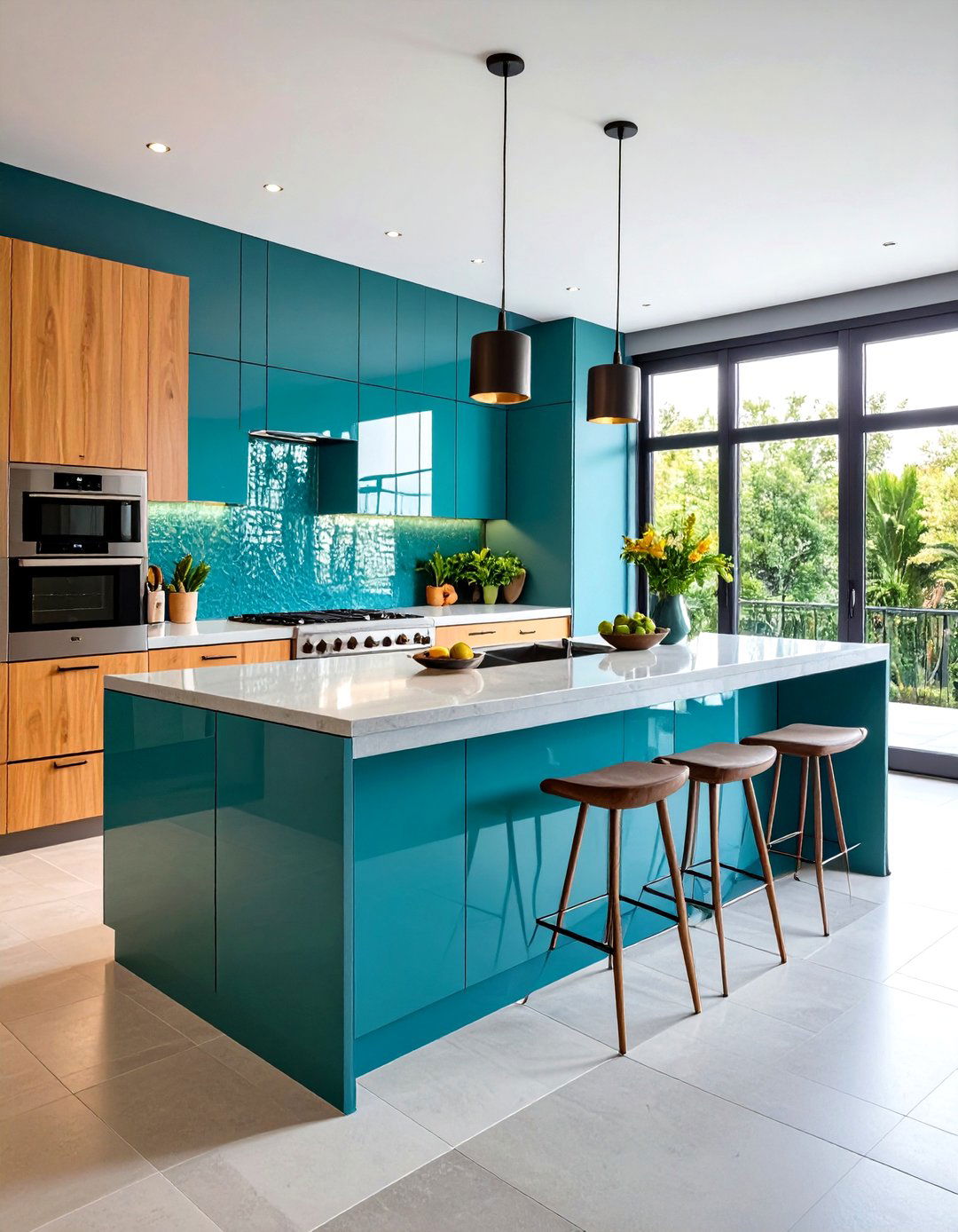 Modern Kitchen Backsplash Glossy Ceramic Tile Sophistication - 20 Modern Kitchen Backsplash Ideas