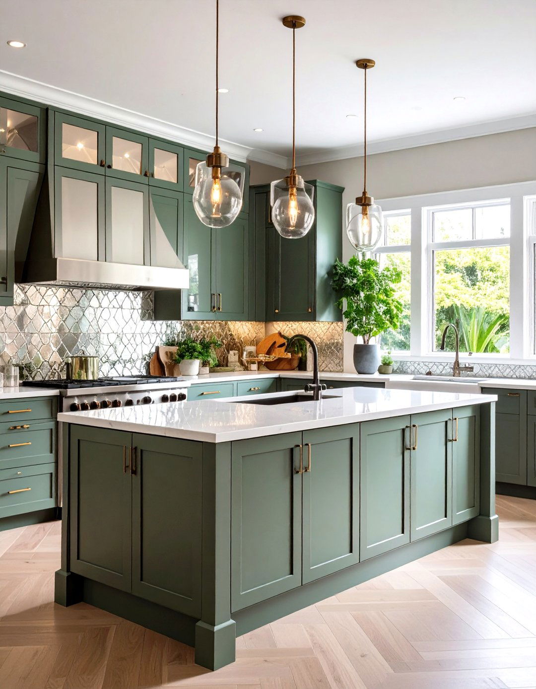 Modern Kitchen Backsplash Mirrored Surface Reflection - 20 Modern Kitchen Backsplash Ideas