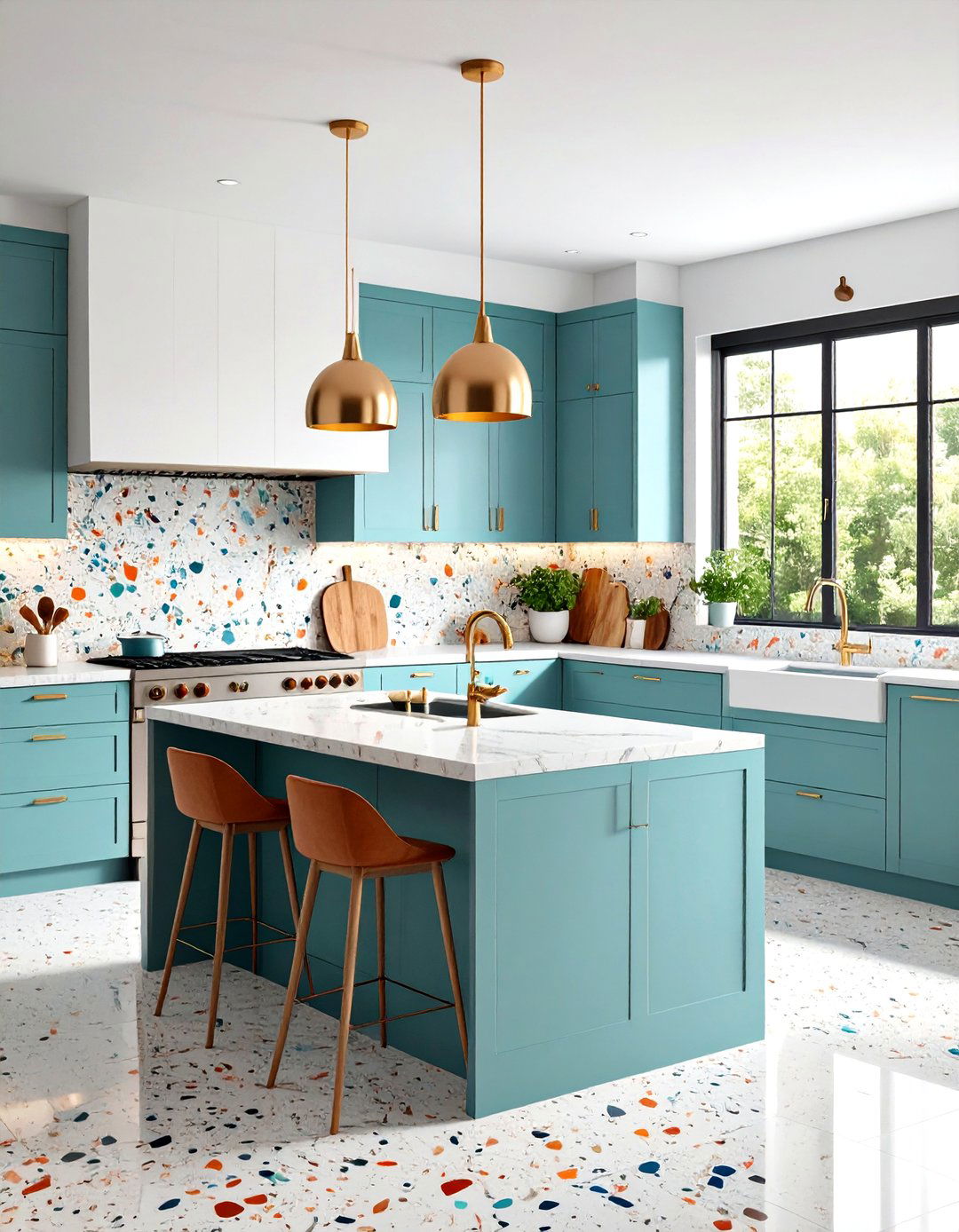 Modern Kitchen Backsplash Terrazzo Revival Design - 20 Modern Kitchen Backsplash Ideas
