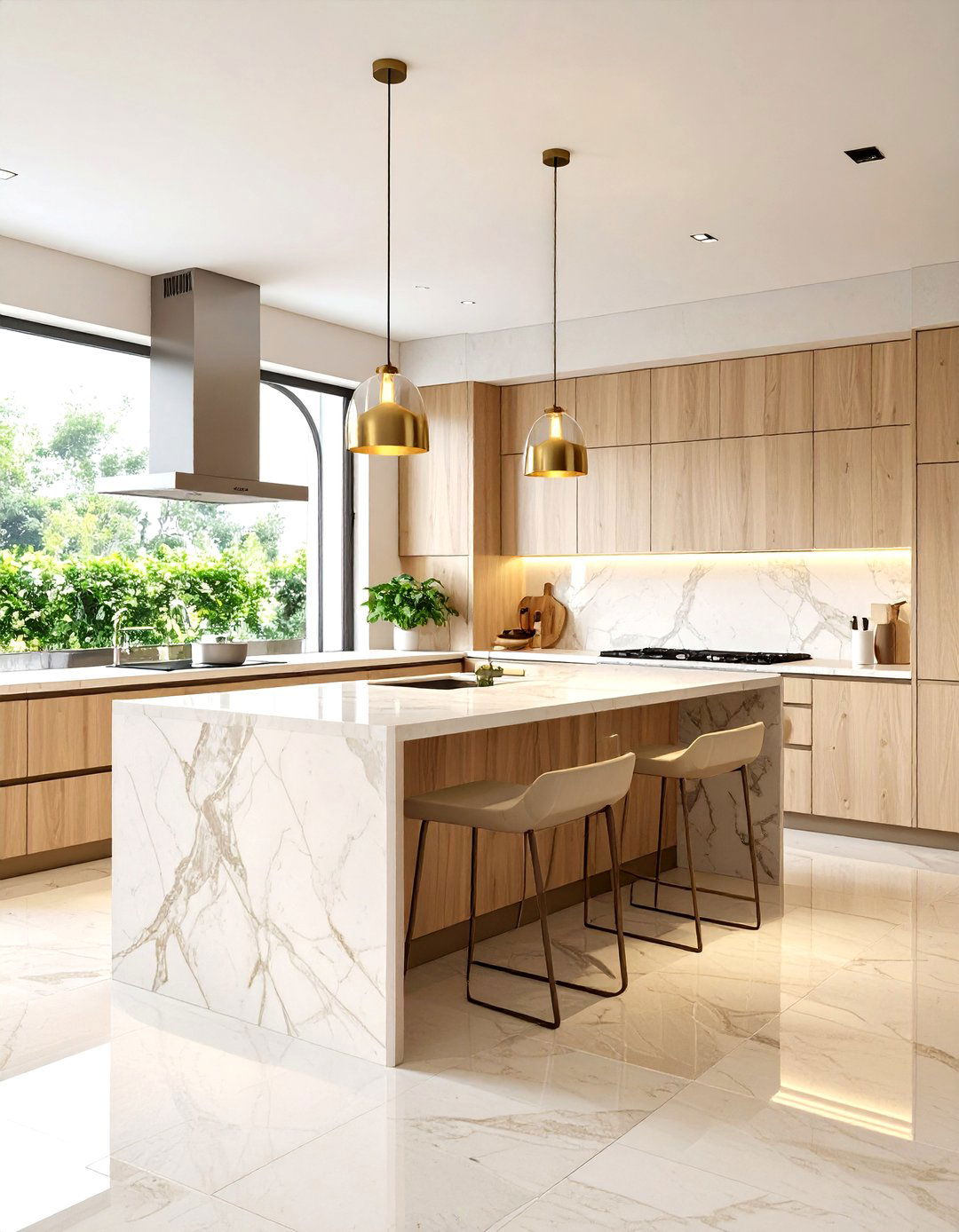 Modern Mediterranean Kitchen with Clean Lines and Natural Materials - 20 Mediterranean Kitchen Ideas