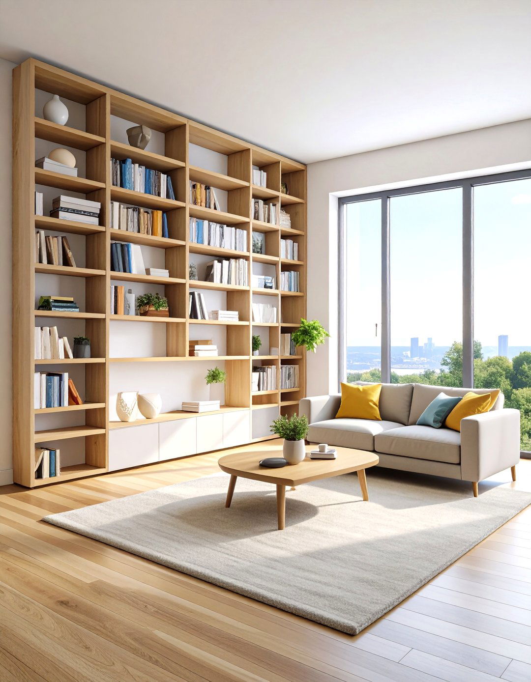 Modern Minimalist Bookcases Around Window Style - 20 Bookcases Around Window Design Ideas