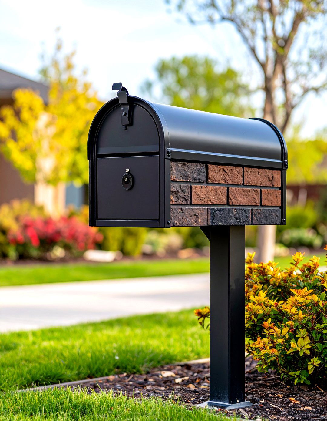 Modern Minimalist Brick Mailbox Design - 20 Brick Mailbox Ideas