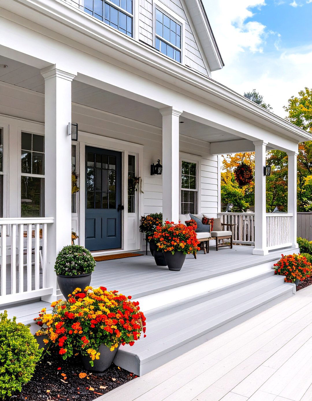 Modern Minimalist Cape Cod Front Porch - 20 Small Cape Cod Front Porch Ideas