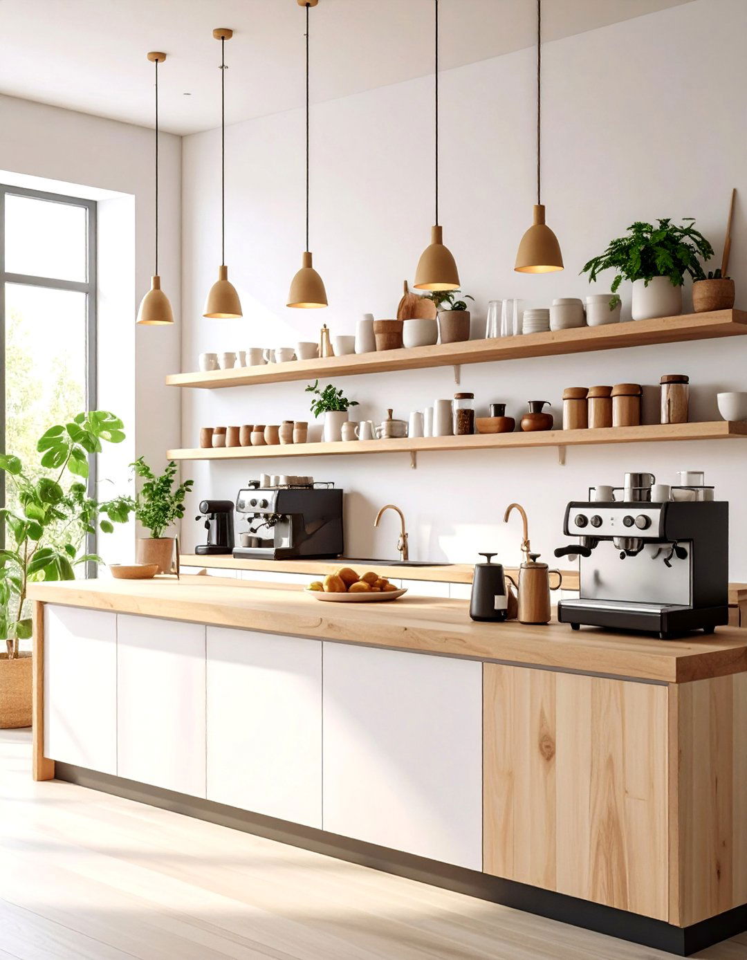 Modern Minimalist Coffee Station Counter - 20 Coffee Station Ideas