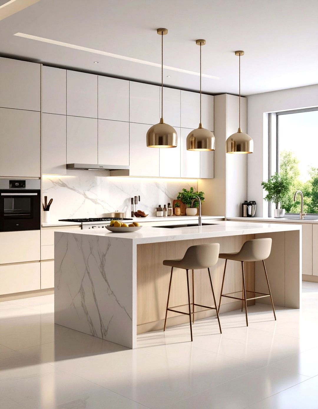 Modern Minimalist Italian Kitchen Design with Clean Lines - 20 Italian Kitchen Design Ideas