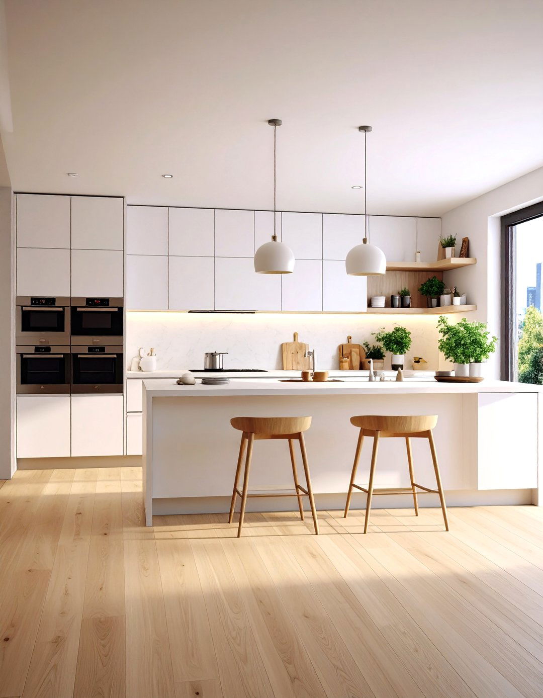 Modern Minimalist Kitchens With Wood Floors - 20 Kitchens With Wood Floors