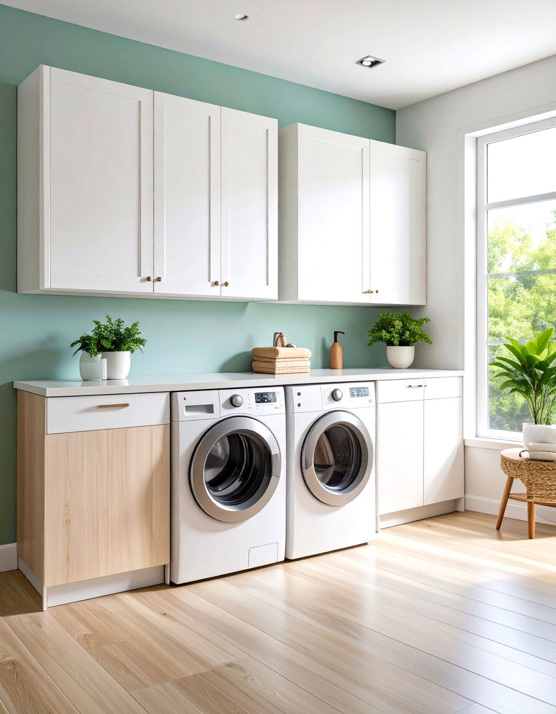 Modern Minimalist Laundry Room Cabinet Designs - 20 Laundry Room Cabinet Ideas
