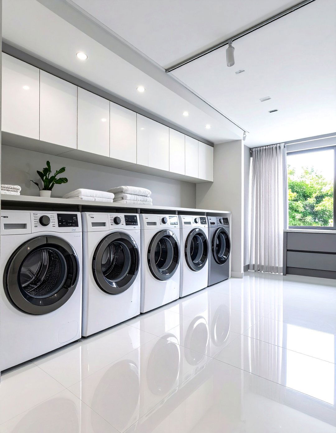 Modern Minimalist Laundry Room Curtain Theme - 20 Laundry Room Curtain Ideas