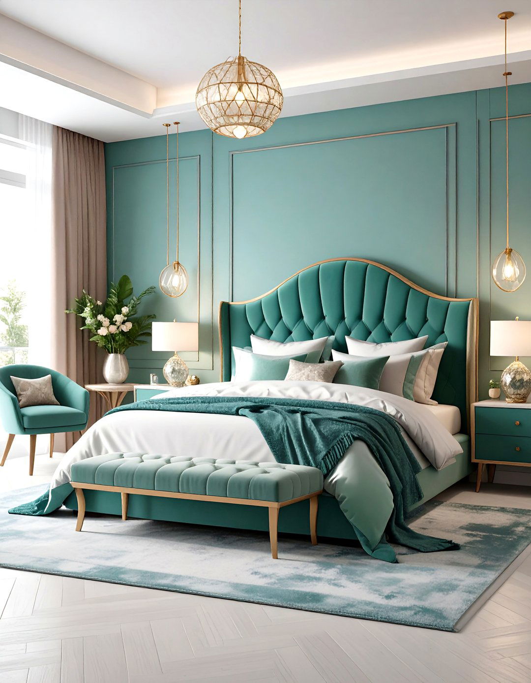Modern Minimalist Mermaid Bedroom with Clean Lines - 20 Mermaid Bedroom Ideas