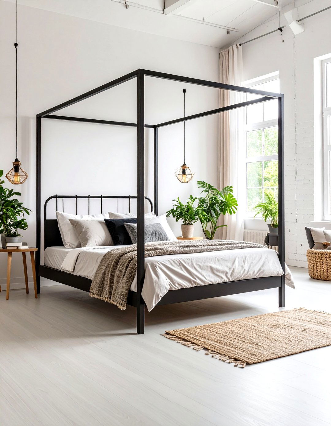 Modern Minimalist Metal Canopy Bed - 20 Canopy Bed Ideas