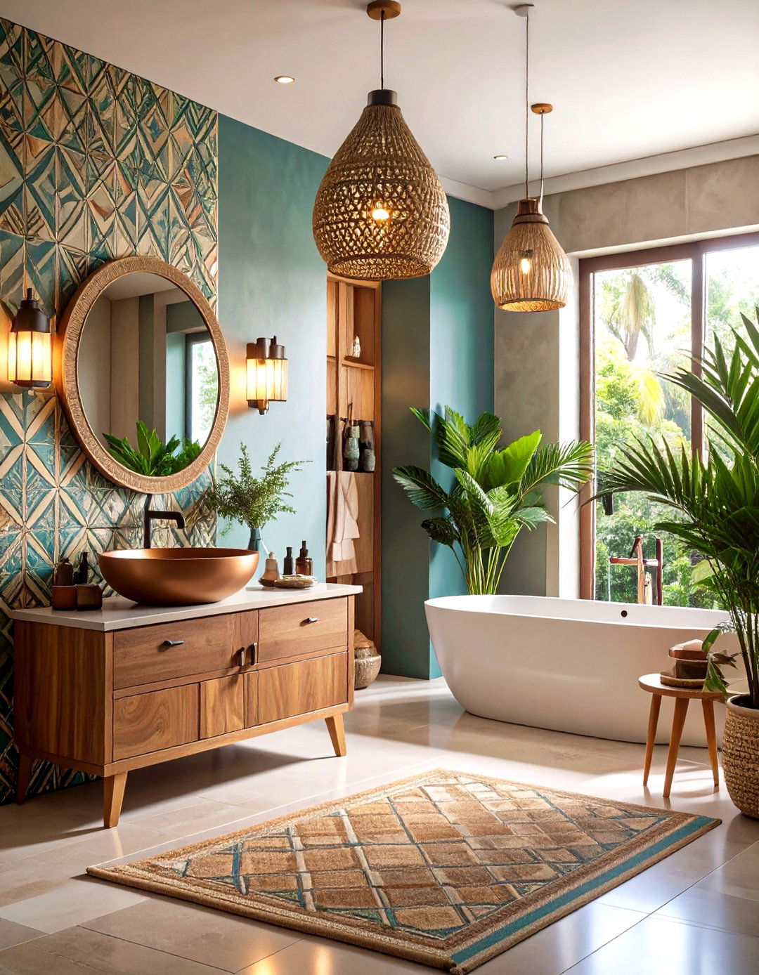 Modern Minimalist Mexican Bathroom Elegance - 20 Mexican Bathroom Ideas