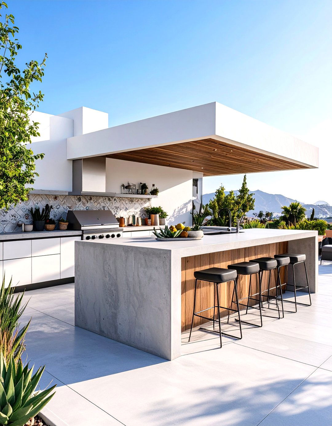 Modern Minimalist Mexican Outdoor Kitchen - 20 Mexican Outdoor Kitchen Ideas