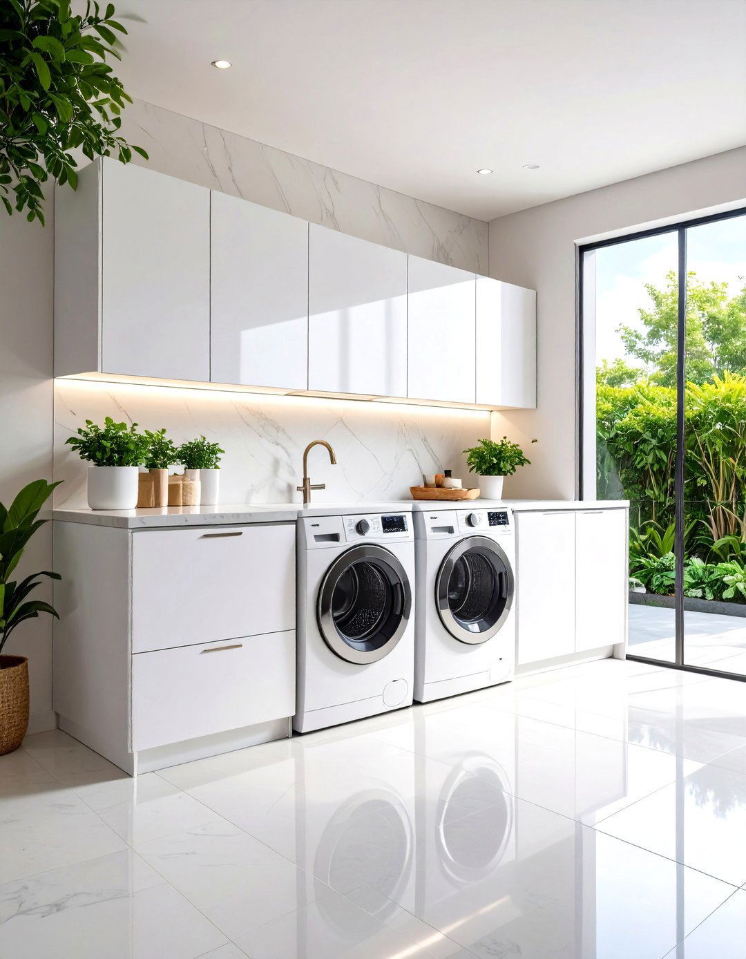 Modern Minimalist Outdoor Laundry Area Design - 20 Outdoor Laundry Area Design Ideas