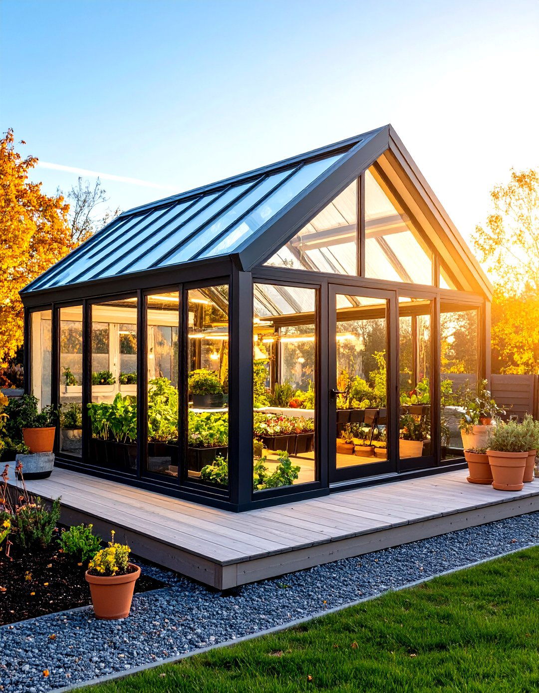 Modern Minimalist Porch Greenhouse - 20 Porch Greenhouse Ideas