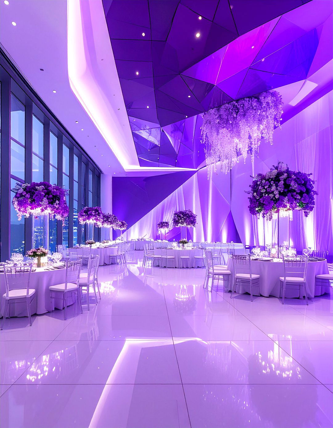 Modern Minimalist Purple Wedding Theme - 20 Purple Wedding Theme Ideas