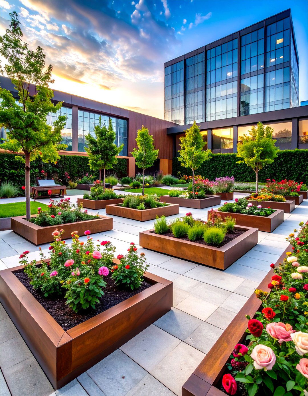 Modern Minimalist Rose Garden - 20 Rose Garden Ideas