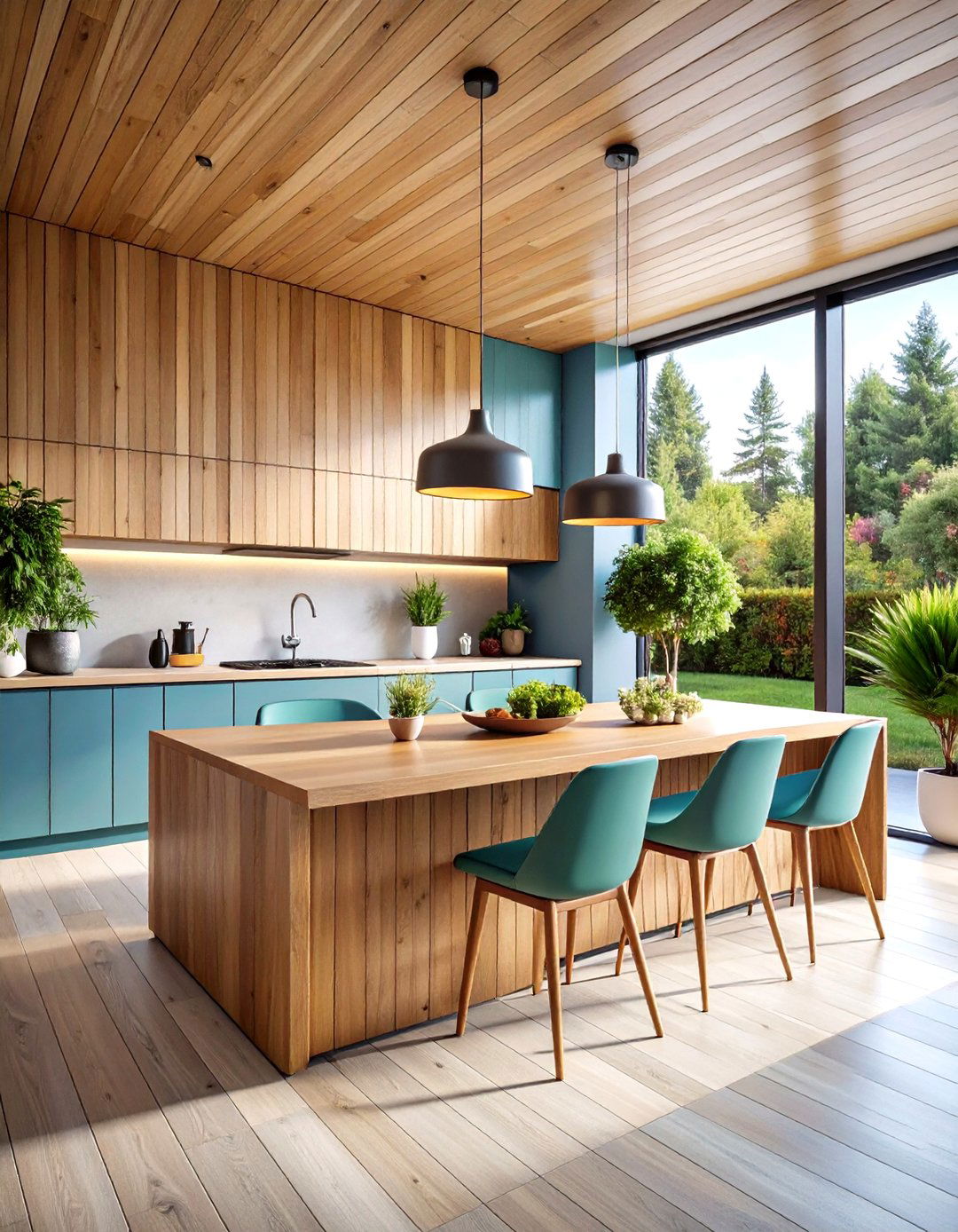 Modern Minimalist Shiplap - 20 Shiplap Kitchen Island Ideas