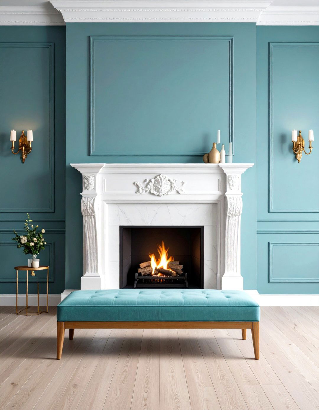 Modern Minimalist Stucco Fireplace - 20 Stucco Fireplace Ideas