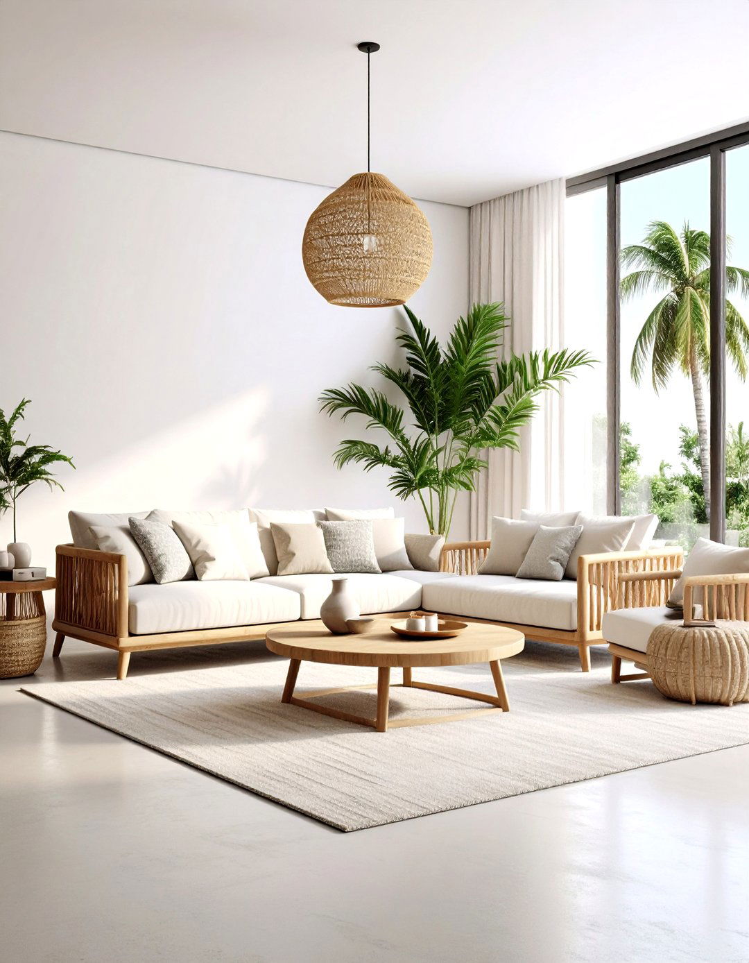 Modern Minimalist Tropical Living Room - 20 Tropical Living Room Ideas