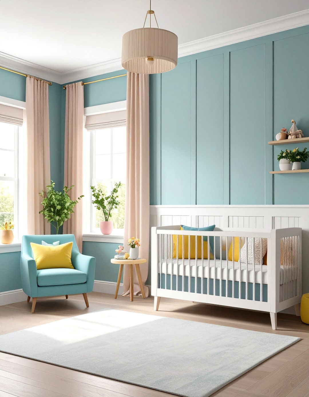 Modern Minimalist Wainscoting - 20 Wainscoting Nursery Ideas