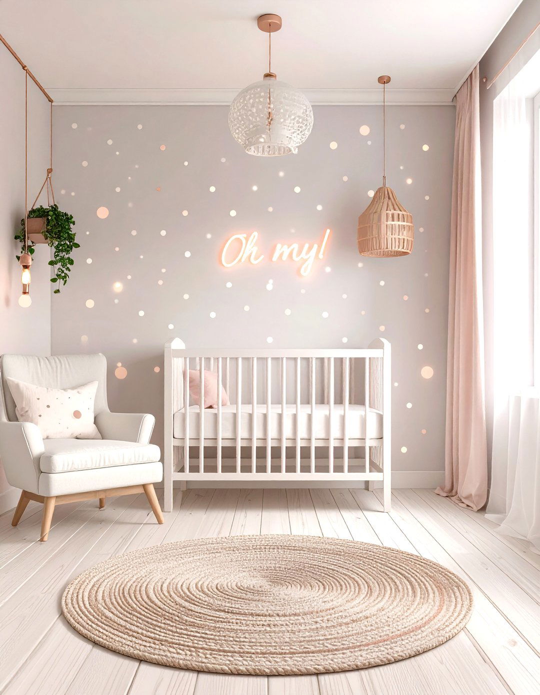 Modern Minnie Mouse Polka Dot Disney Nursery - 20 Disney Nursery Ideas