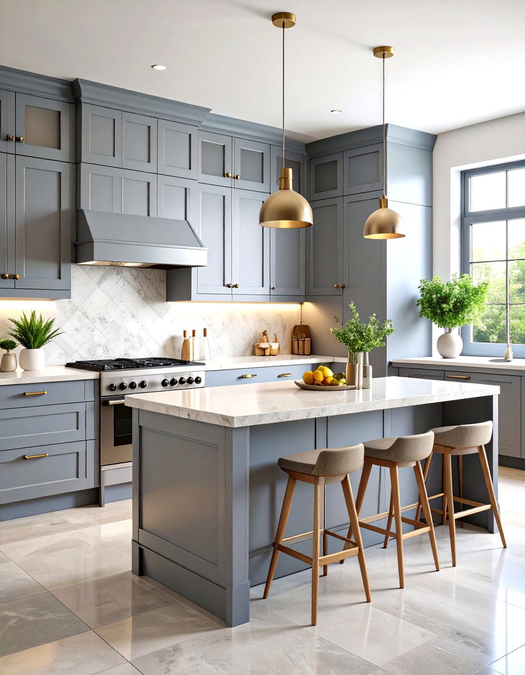 Modern Monochromatic Kitchen with Textural Variations - 20 Modern Kitchen Ideas